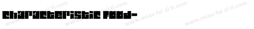 characteristic food字体转换